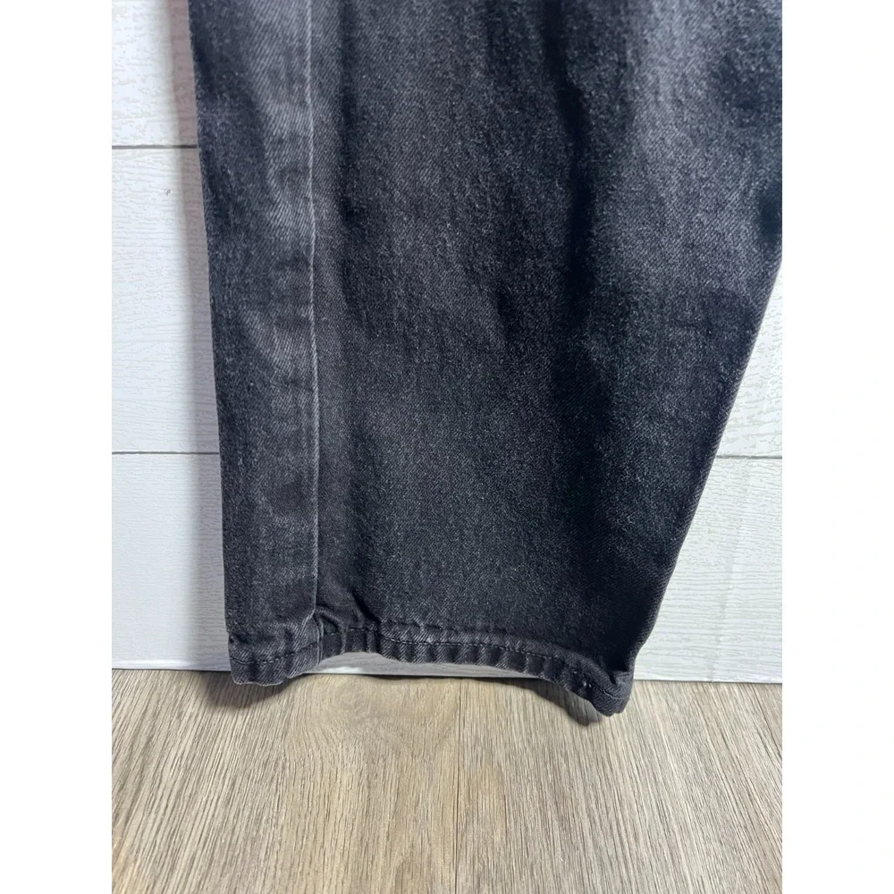 Harley Davidson 36x34 Black Straight Leg Denim Jeans Biker Motorcycle Vintage